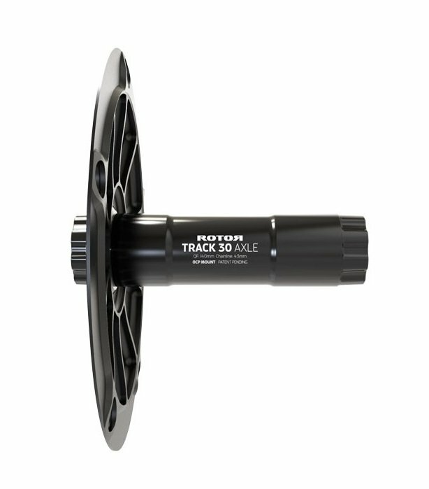 фото Паук шатунов с осью Rotor Track 30 Crankset Axle+Spider Black (S01-189-00010)