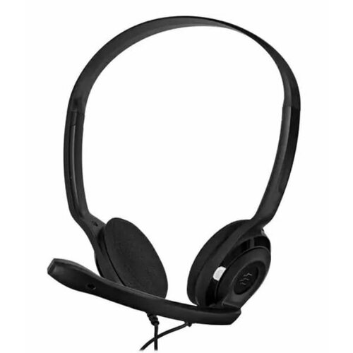 Наушники с микрофоном Sennheiser PC 3 CHAT черные проводные 1913996 7797₽
