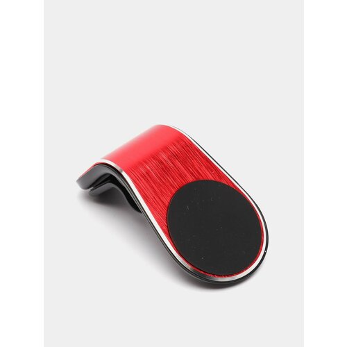 Магнитный держатель телефона автомобильный L-формы и металлическая пластина, Цвет Красный держатель для телефона магнитный таблетка универсальный