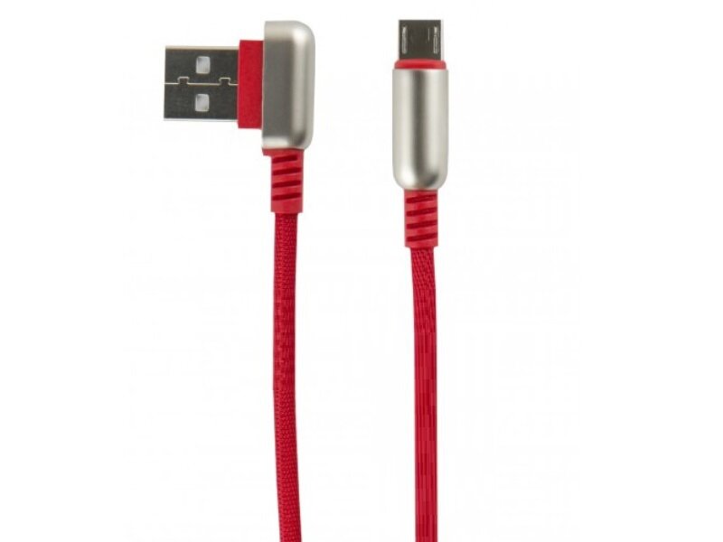 Дата-Кабель Red Line Loop USB - Micro USB, красный