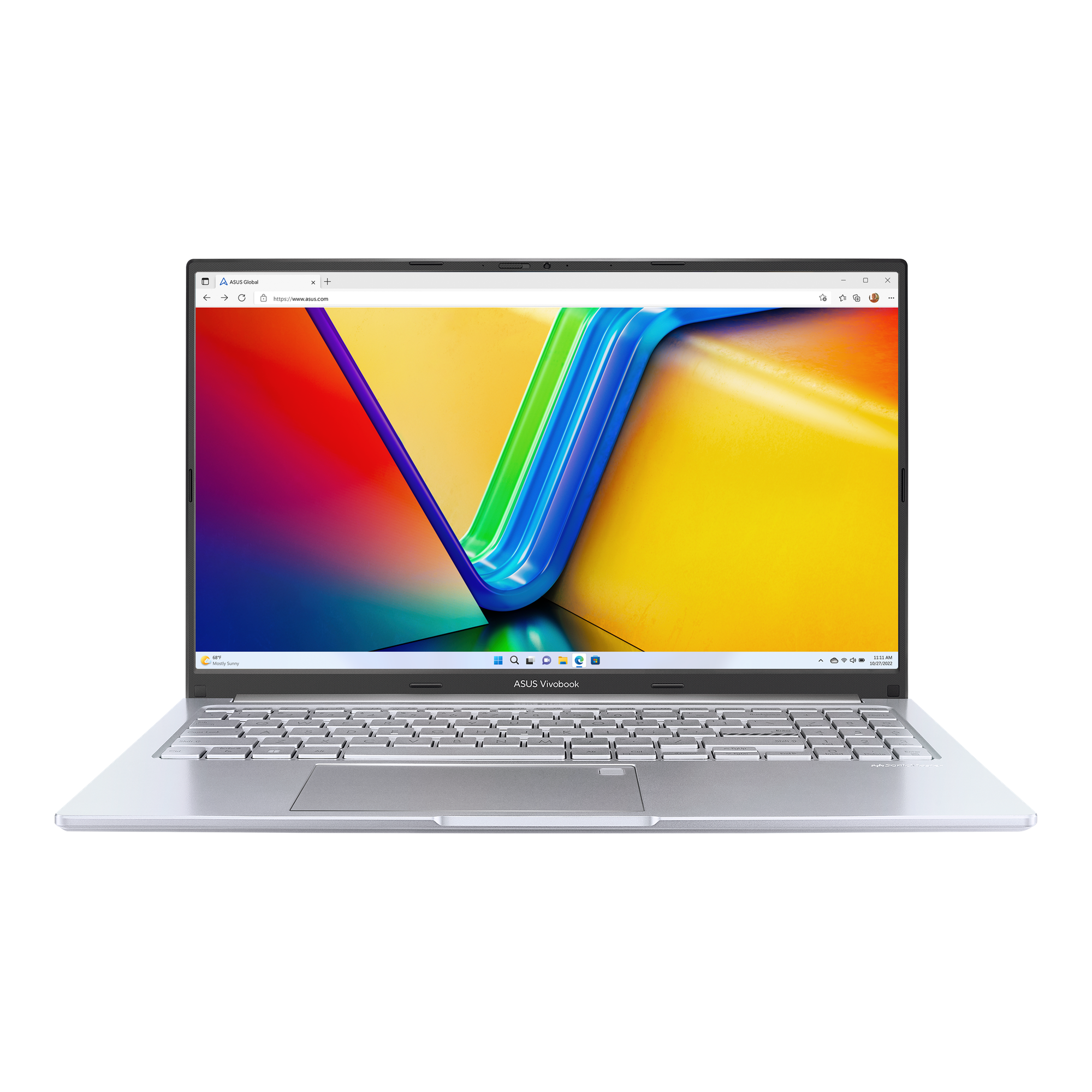 15.6" Ноутбук ASUS Vivobook 15X OLED 120Гц (2880x1620) X1505VA, Intel Core i5-13500H, RAM 16 ГБ, SSD 2048 ГБ, Windows 11 Pro, Русская раскладка, Серебристый