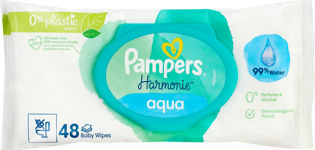 Влажные салфетки Pampers Aqua Pure, 48 шт - фото №4