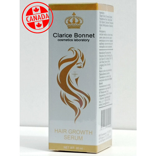 Сыворотка для роста и густоты волос Clarice Bonnet Hair Growth Serum, 30 мл для женщин и мужчин xlash сыворотка для роста волос hair growth serum