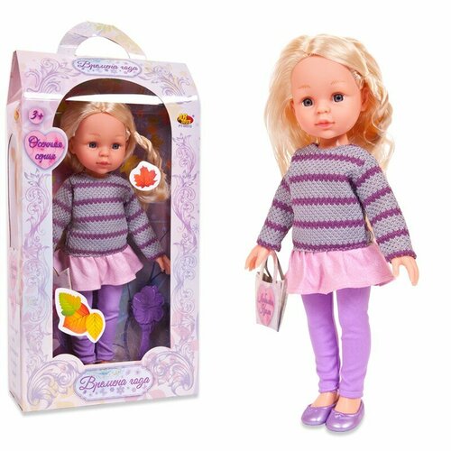 Кукла ABtoys Времена года в полосатом свитере 30 см PT-00512/полосатый куклы и одежда для кукол abtoys кукла времена года 30 см pt 00512