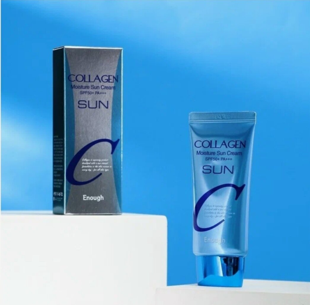 Увлажняющий солнцезащитный крем с коллагеном ENOUGH Collagen Moisture Sun Cream SPF50+ PA+++, 50 мл