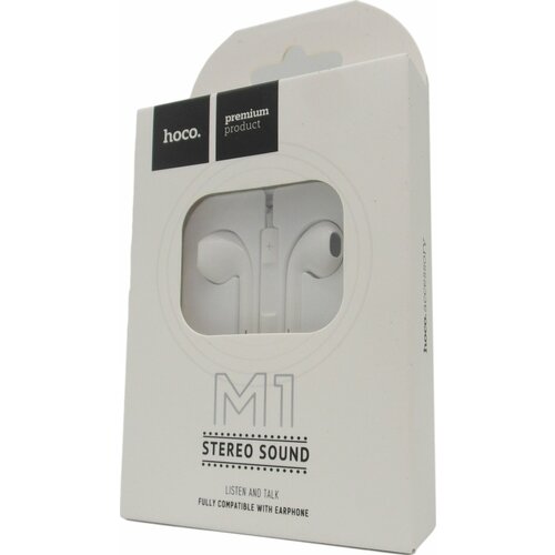 Наушники HOCO M1 с микрофоном Белые 39500₽
