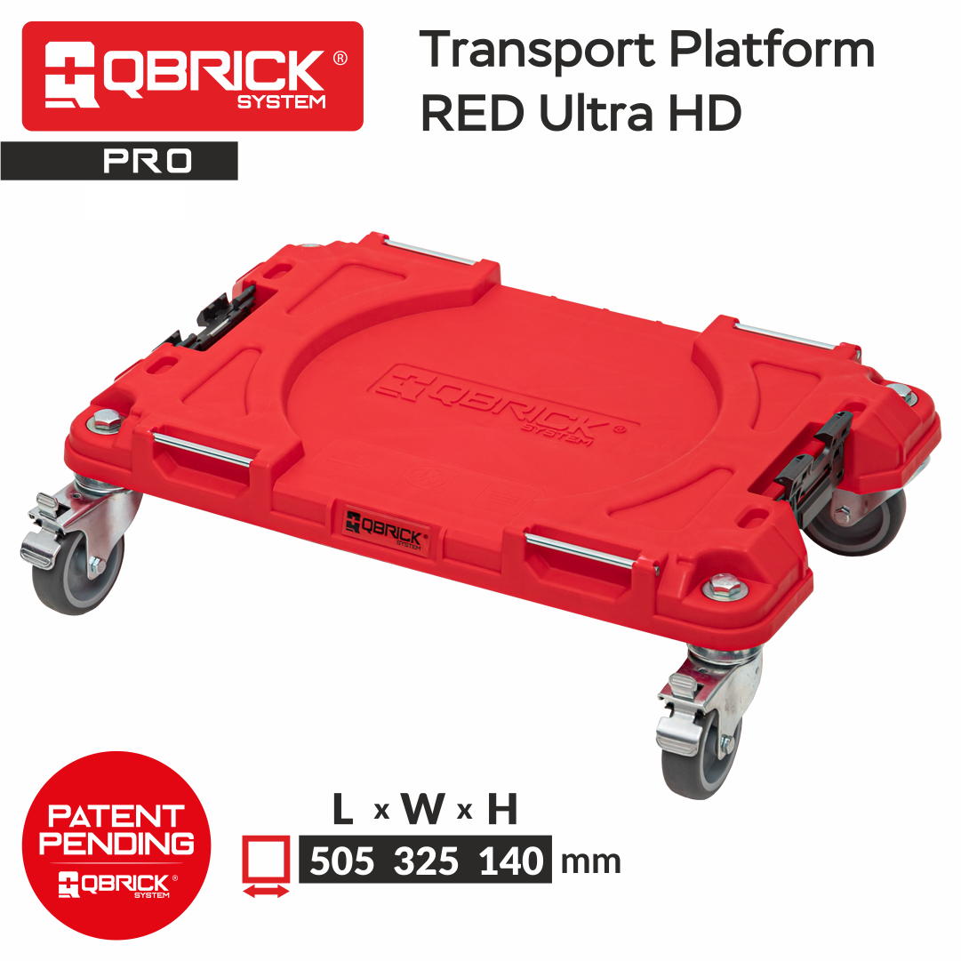 Инструментальная тележка Qbrick System PRO Transport Platform Red Uilta HD