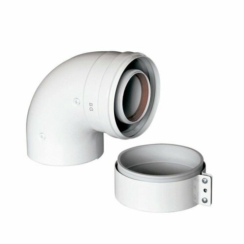 Отвод коаксиальный 90 градусов d 60100 мм 1840₽