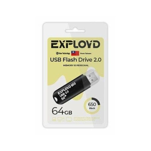 Флешка Exployd EX-64GB-650-Black 64 Гб Black