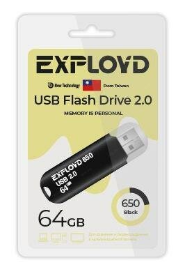 Флешка Exployd EX-64GB-650-Black 64 Гб Black