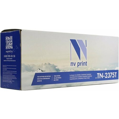 Картридж лазерный NV Print NV-TN2375T черный 2600 страниц совместимый для Brother HL-L2300DRL2340DWR 673₽