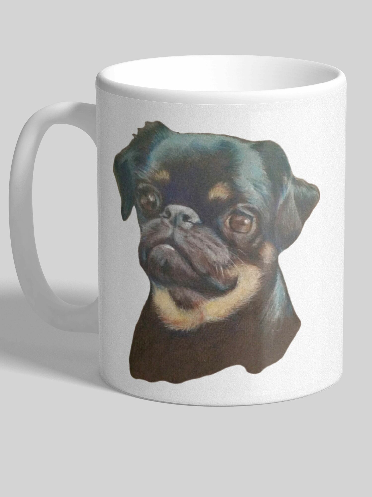 фото Кружка cooperative.moscow " Черный брабансон " ( брабансон , кружка с брабансоном , кружка с изображением брабансона , с брабансоном , с изображением брабансона , кружка брабансон , брабансон кружка , собаковод, собаколюб, собака) , 330 мл, 1 шт