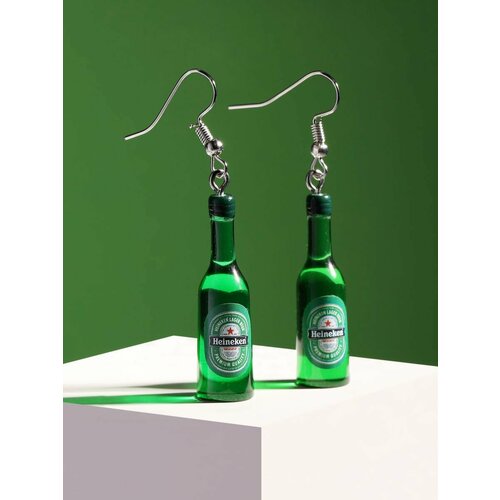 Серьги , зеленый