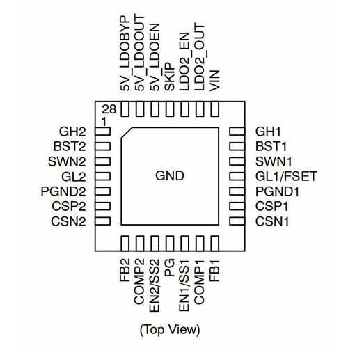 Микросхема NCP81038MNTWG