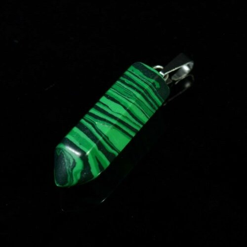Подвеска, искусственный камень браслет малахит искусственный камень размер 15 см зеленый