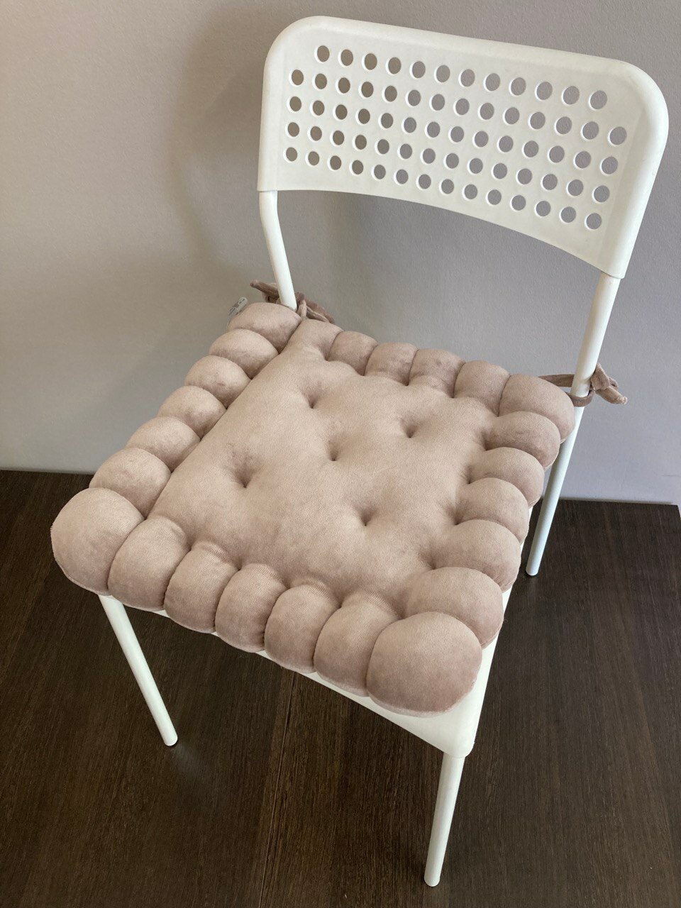 Подушка на стул "Крекер" - сидушка для стула в виде печенья -Baby. Eco. Decor- шоко