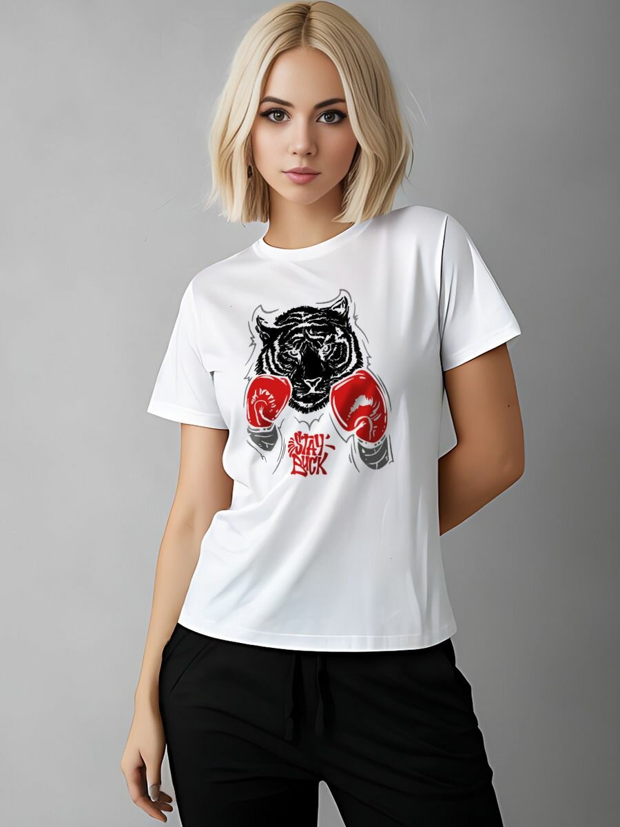 Футболка Printech размер XL (46-48) белый