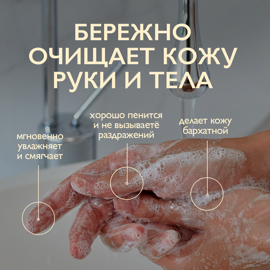 AMBREE Professional Жидкое мыло для рук и тела, аромат Black pepper, парфюмированное, гипоаллергенное, крем мыло 300 мл — фото 1