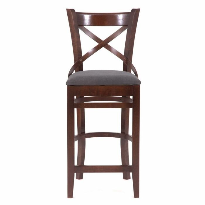 Стул барный "Хью" (темный тон/темно-серый М07) — фото 1