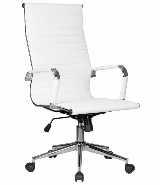 Офисное кресло для руководителей DOBRIN CLARK SIMPLE LMR-101B белое