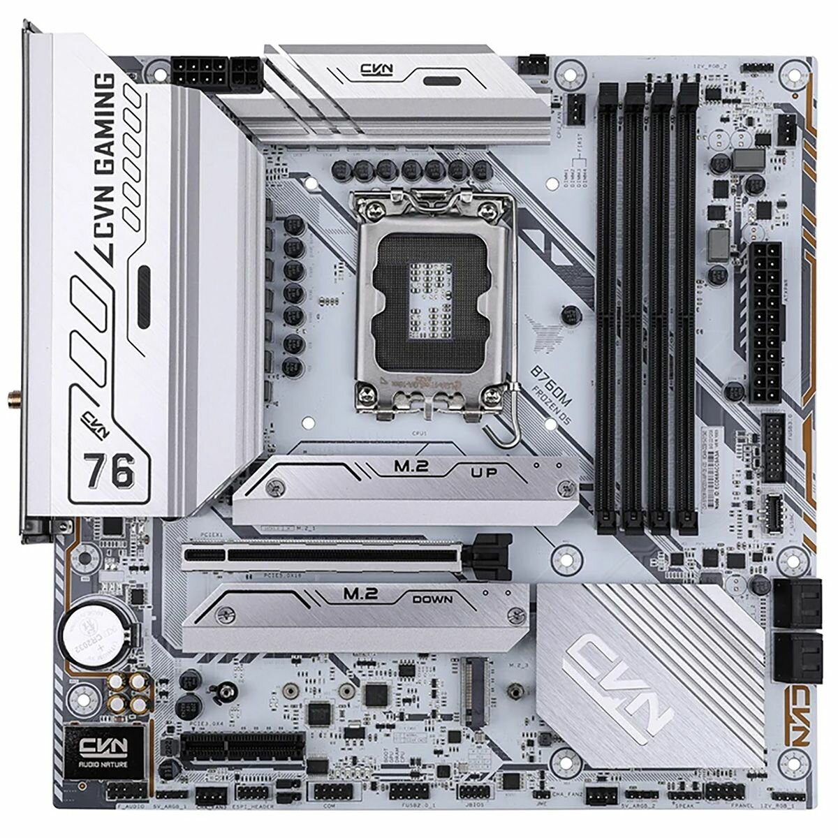 Материнская плата Colorful CVN B760M FROZEN WIFI D5 V20, LGA1700, Intel B760, Micro-ATX, RTL (CVN B760M FROZEN WIFI D5 V20)