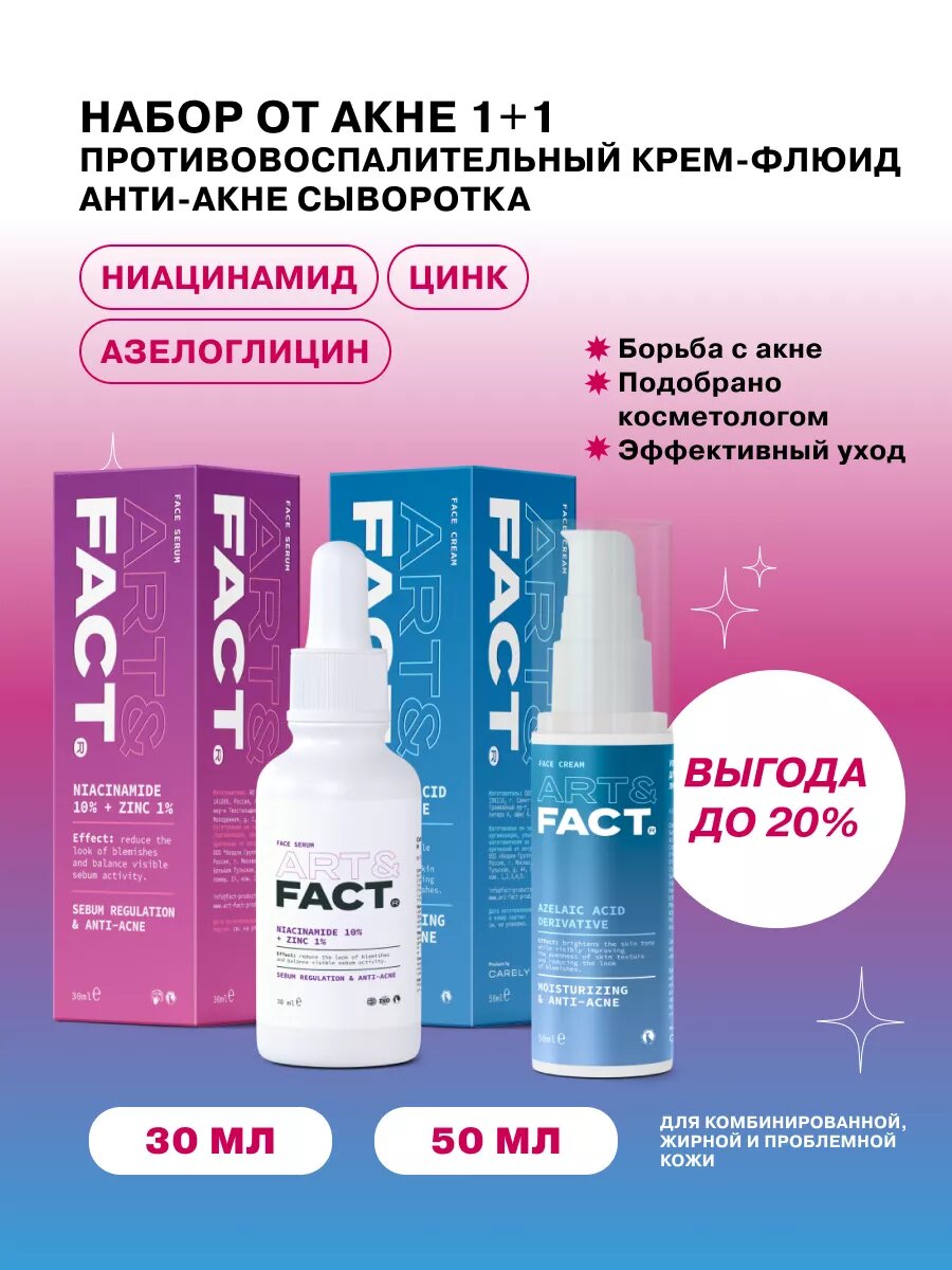 Набор от акне 1+1