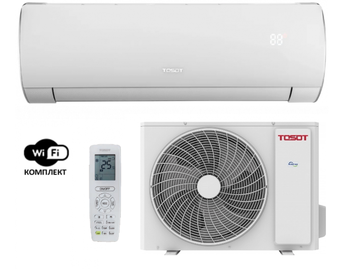 Сплит-система инверторная Tosot T18H-SLyW/I/T18H-SLyW/O серия Lyra X Inverter площадь 46 м2, Wi-Fi