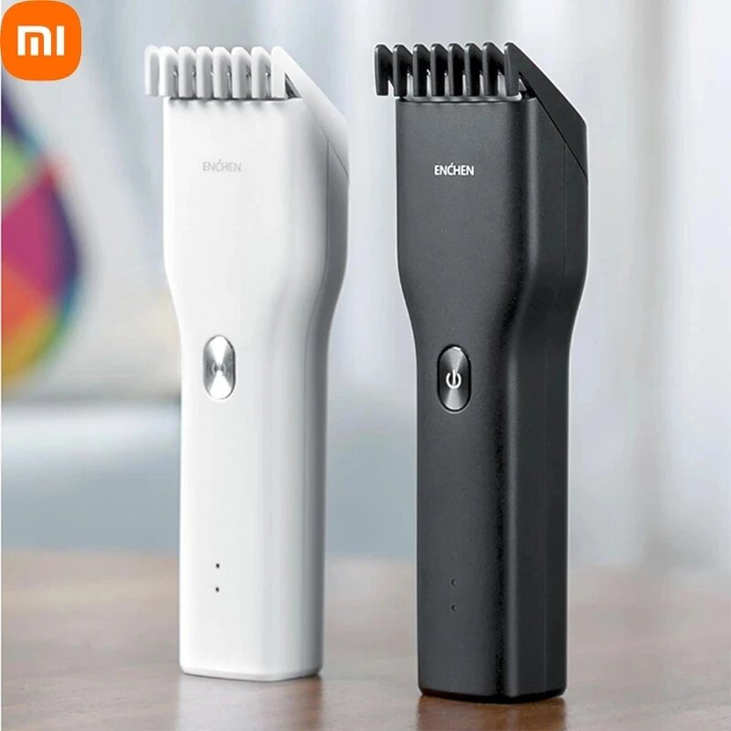 Картинки Машинка для стрижки волос Xiaomi аккумуляторная с USB-зарядкой и регулируемой расческой, Белый