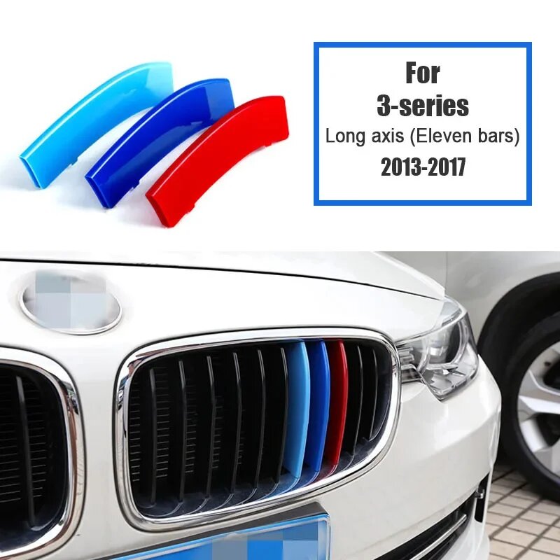 Автомобильный Стайлинг, наклейки на переднюю решетку радиатора для BMW F10 F30 BMW 3 5 серии, аксессуары для M Performance M Power, Мотоспорт, 3 цвета, 3series 2013-2017 A