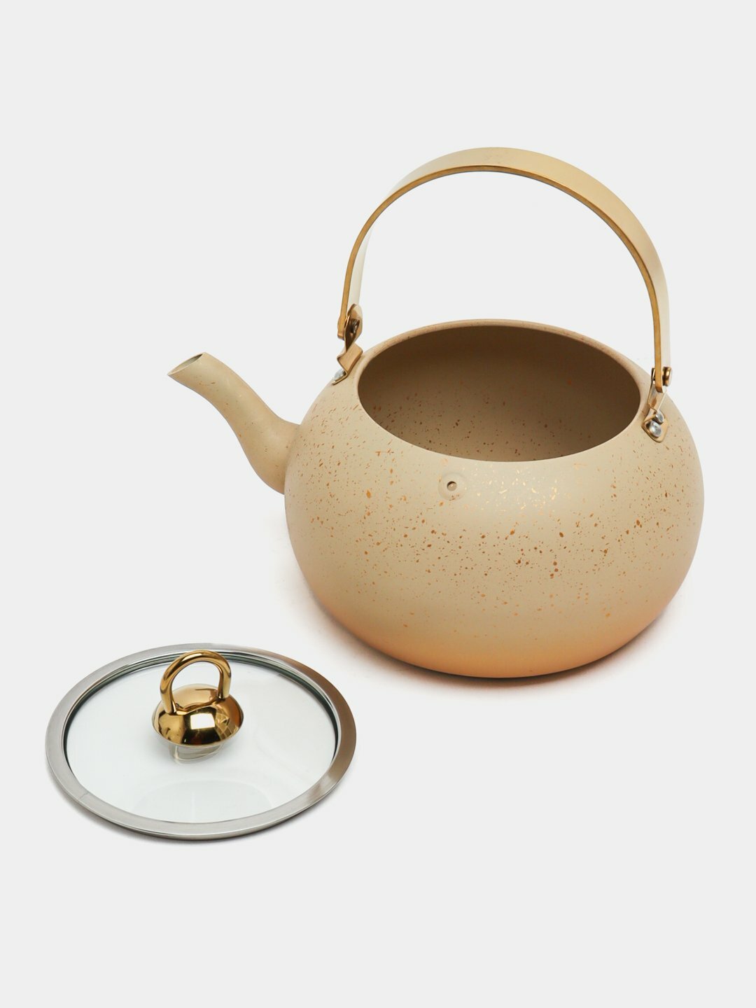 Чайник O.M.S Collection 8212, кремовый, алюминий, 3л — фото 1