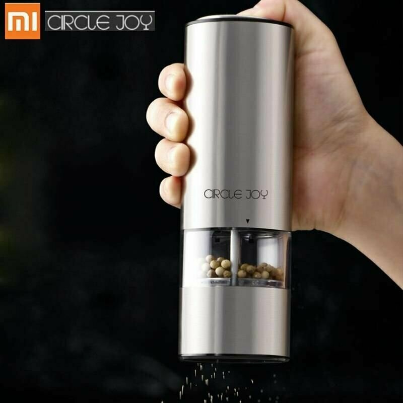 Фотографии Xiaomi Электрическая автоматическая мельница Circle Joy, мельница для перца и соли, светодиодная подсветка, 5 режимов