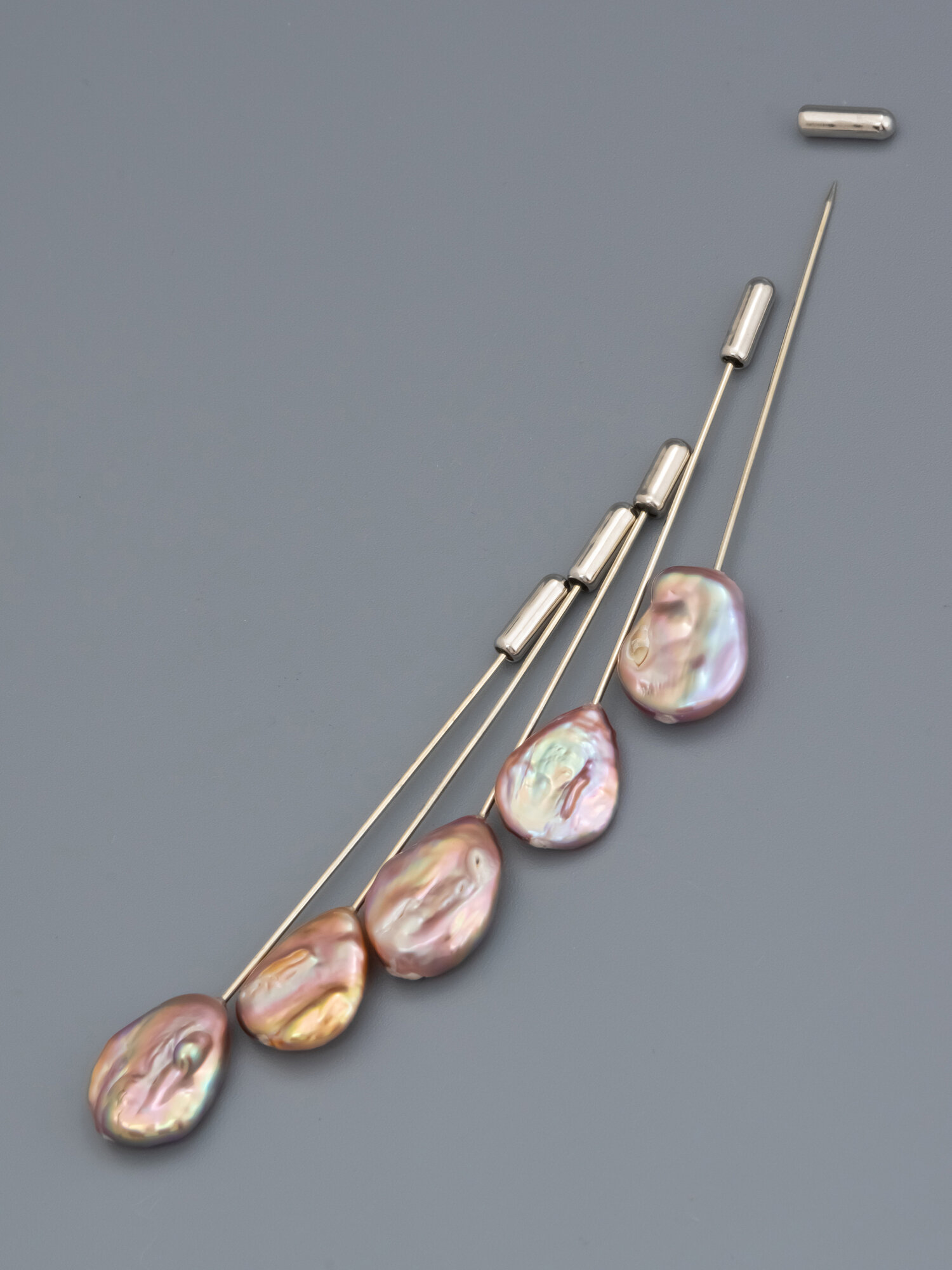 Брошь ЖемАрт, жемчуг пресноводный культивированный, 1 шт. — фото 1