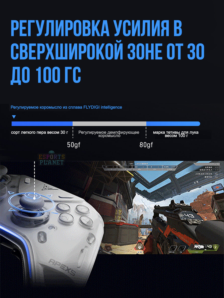 FLYDIGI APEX5 беспроводной игровой контроллер+Charging Dock 2Pro, Switch xbox соматосенсорный ПК компьютер ns TV Steam — фото 1