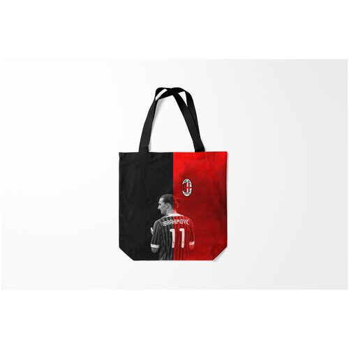 фото Сумка-шоппер / 40х40 см / футбол / milan ибрагимович burnettie