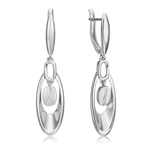 PLATINA jewelry Серьги из белого золота 02-4922-00-000-1120