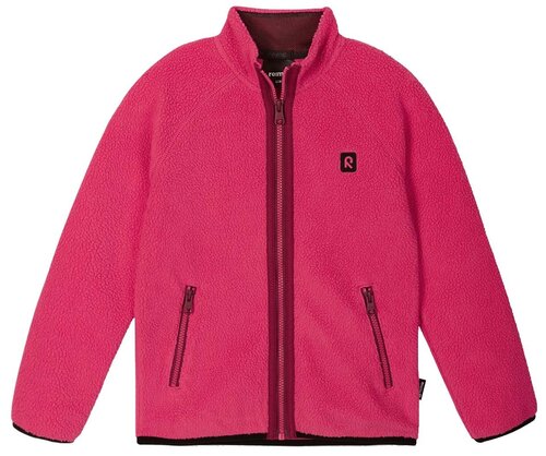 Олимпийка Reima, без капюшона, карманы, размер 128, розовый