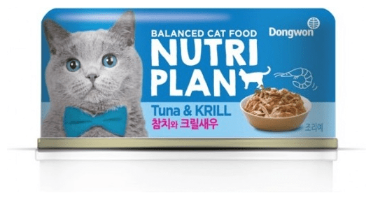 Влажный корм для кошек NUTRI PLAN тунец с крилем в собственном соку, жел. банка 160г - фотография № 4