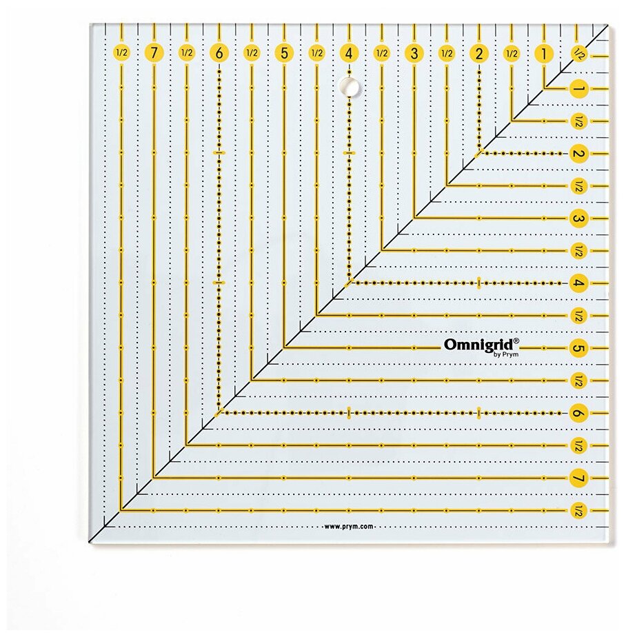"PRYM" Линейка для пэчворка 611657 на картоне .
