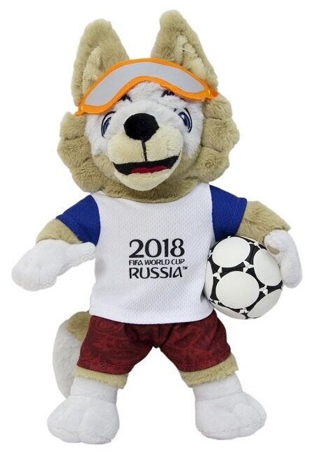 Мягкая игрушка FIFA-2018 "Волк Забивака", 28 см T11251