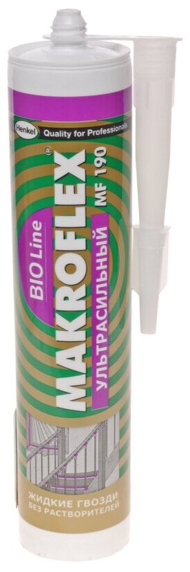 Клей монтажный ультрасильный 400г Bio Line MF190 MAKROFLEX момент