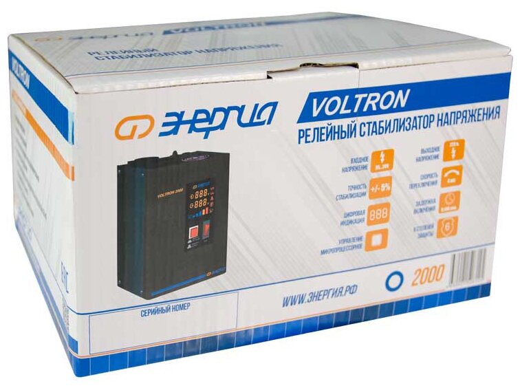 Однофазный стабилизатор напряжения Энергия Voltron 2000 - фотография № 8