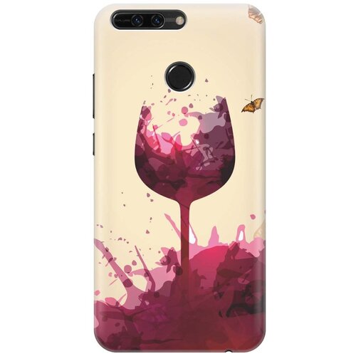 фото Re:pa накладка transparent для honor 8 pro с принтом "летнее вино"