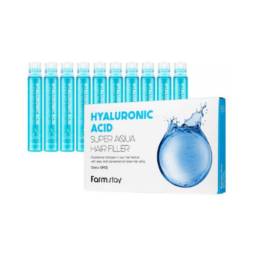 FarmStay Суперувлажняющий филлер с гиалуроновой кислотой Hyaluronic Acid Super Aqua Hair Filler 13 мл х 10 шт