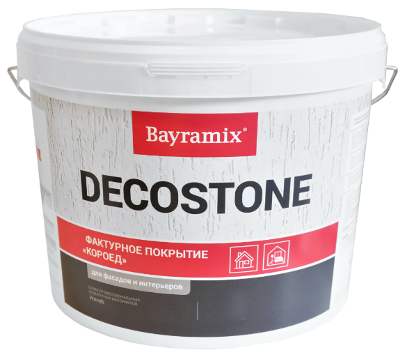 Декоративная штукатурка короед Bayramix Decostone (15кг) К крупный