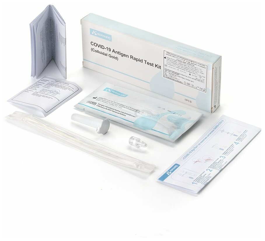 Экспресс-тест на коронавирус (COVID/ковид) COVID-19 ANTIGEN RAPID TEST KIT 1 шт.