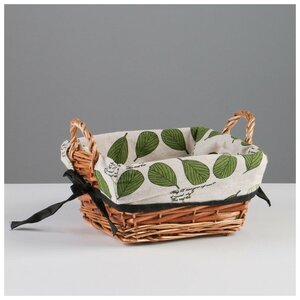 <b>Корзина</b> 21.5х21.5х10Hх15.5х15.5B см, ива <span>цвет: Коричневый, вес: 113 гр, размер упаковки: 22 x 14 x 21 см</span>