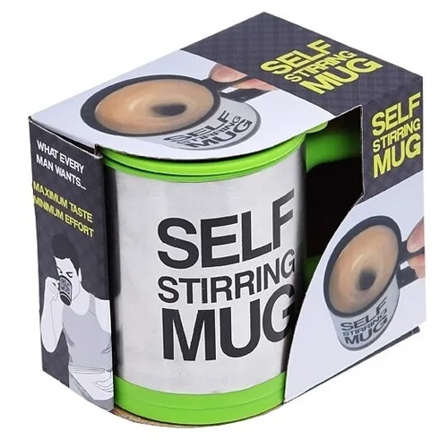 Кружка мешалка/Термокружка/Кружка дорожная Self Strring Mug, зелёная, 350мл.