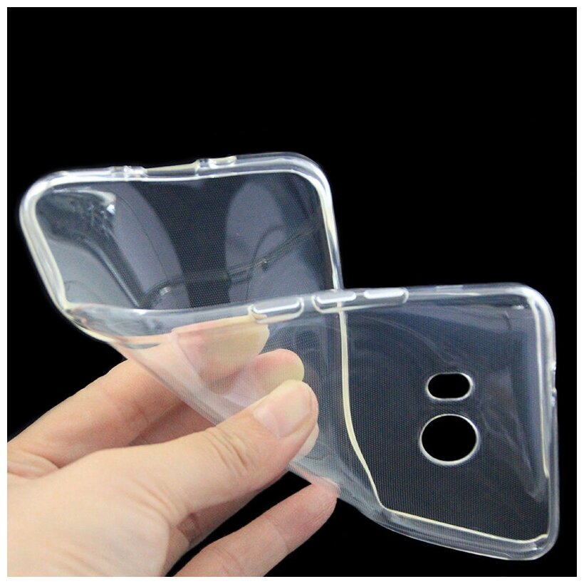 Чехол панель-накладка Чехол. ру для HTC U11 ультра-тонкая полимерная из мягкого качественного силикона прозрачная