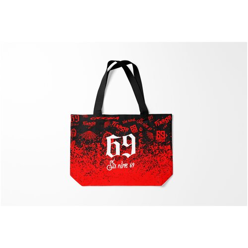 фото Сумка-шоппер / 46х35 см / rap / 6ix9ine 6ix9ine. burnettie