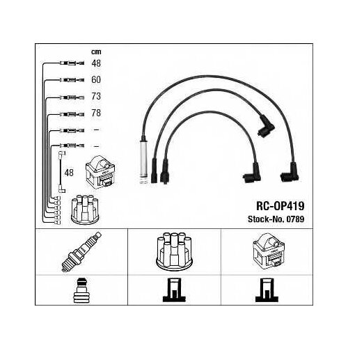 Комплект Проводов Зажигания NGK арт. 0789